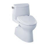 TOTO® Connect+® Kit Carlyle® II 1G® One-Piece Elongated 1.0 GPF Toilet and Washlet® S300e Bidet Seat, Cotton White - MW614574CUFG#01