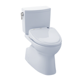 TOTO® Connect+® Kit Vespin® II 1G® Two-Piece Elongated 1.0 GPF Toilet and Washlet® S300e Bidet Seat, Cotton White - MW474574CUFG#01