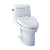 TOTO® Connect+® Kit UltraMax® II One-Piece Elongated 1.28 GPF Toilet and Washlet® S350e Bidet Seat, Cotton White - MW604584CEFG#01